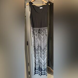 Calvin Klein Black and White Geometric Jumper Jumpsuit Medium